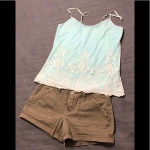 Cute flowery lace top